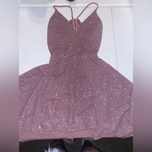 Purple Sparkle Windsor Homecoming Dress